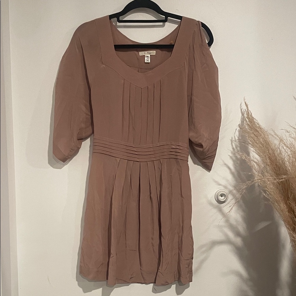 Trinity Brown Long Sleeve Dress B118